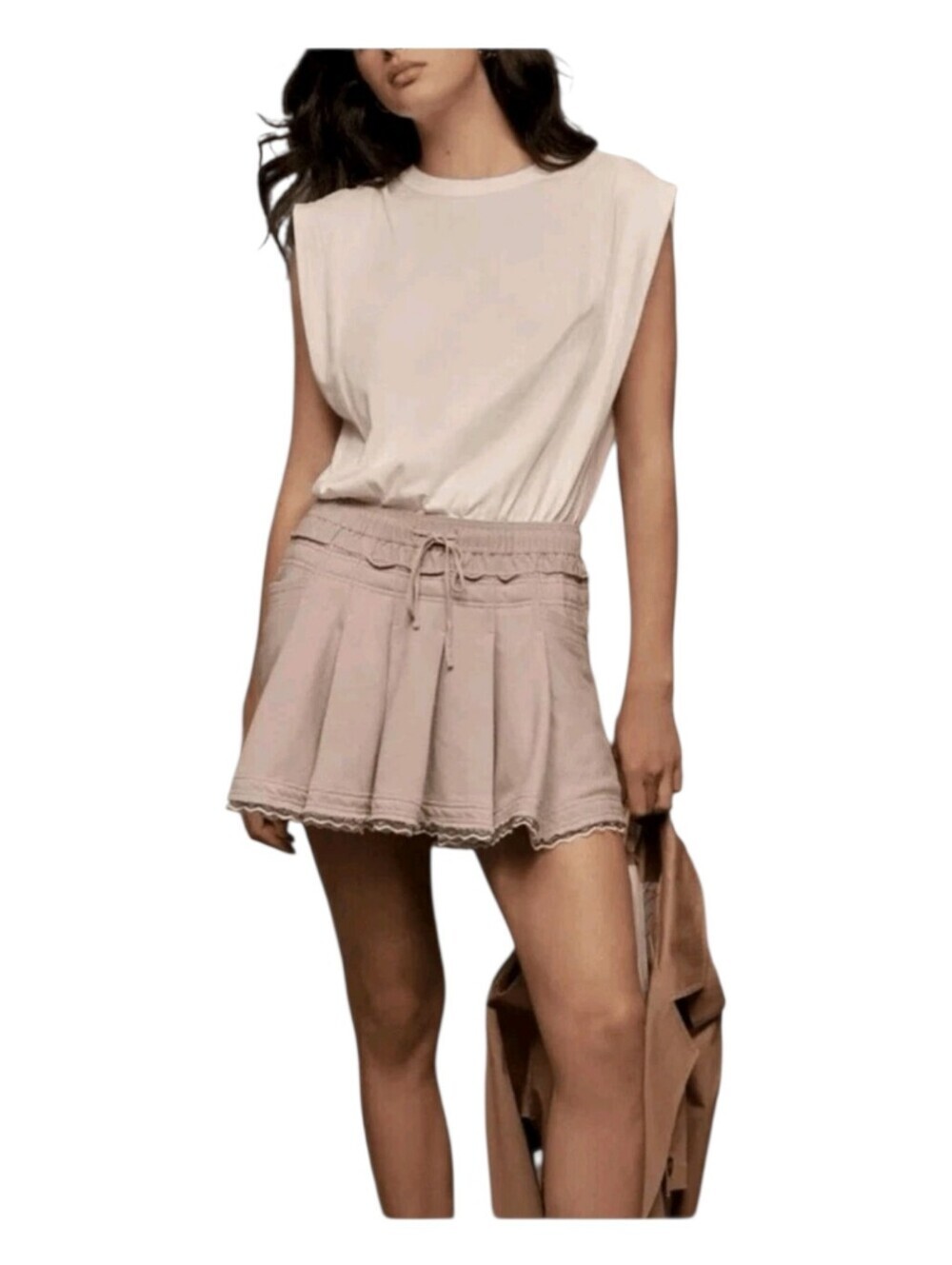 Daily Practice Anthropologie Womens Goal Line Twofer French Terry Dress XS